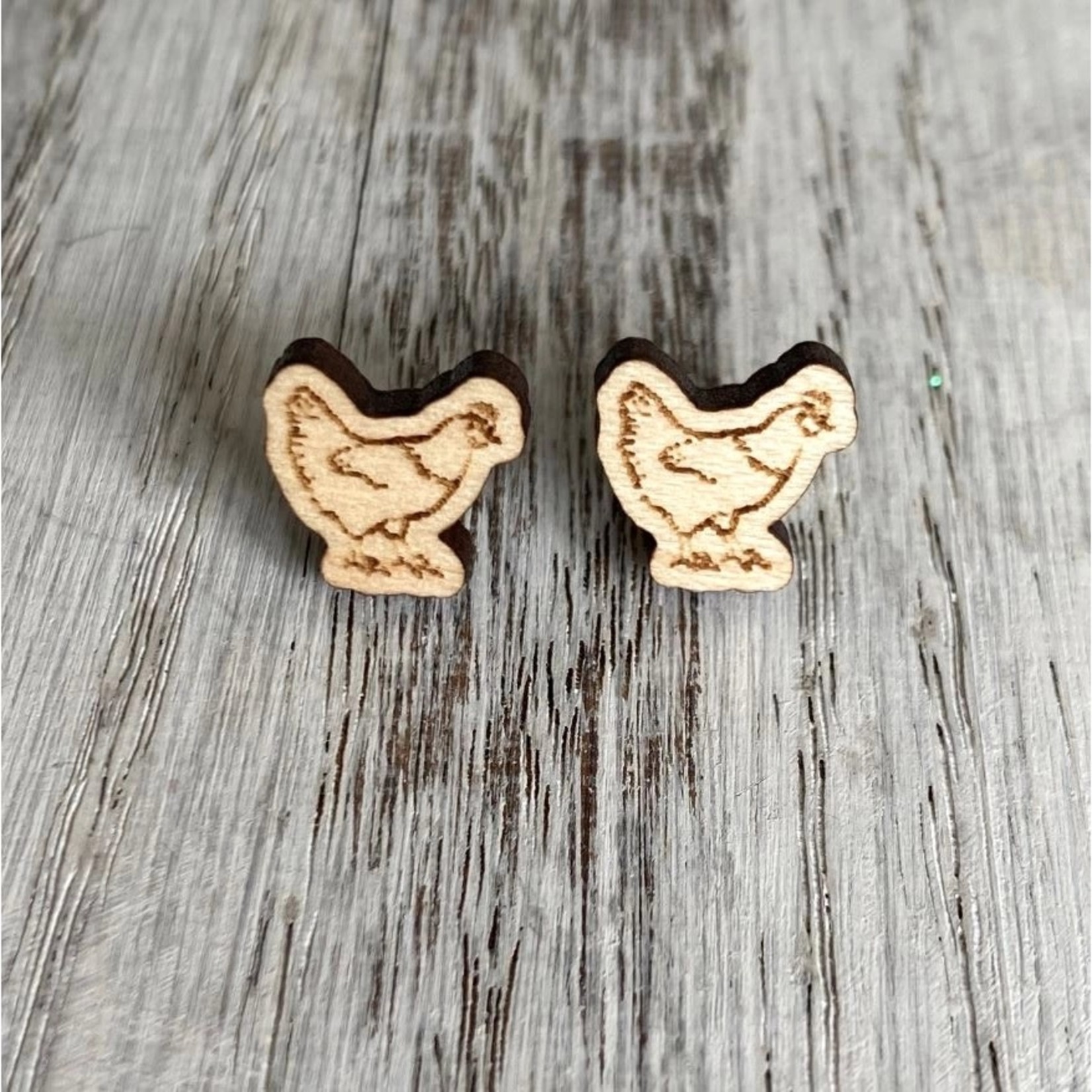 Chicken Stud Earrings