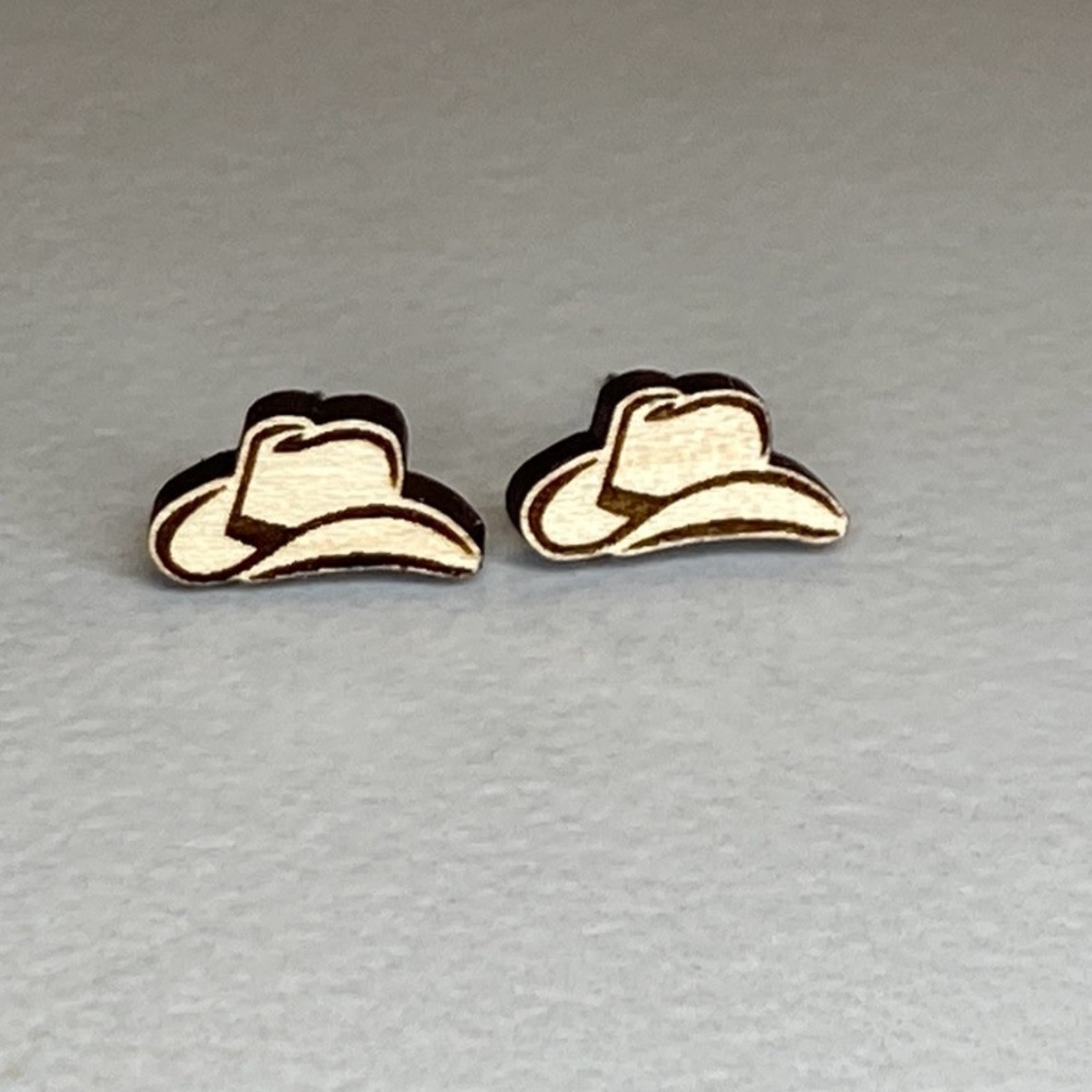 Cowboy Hat Stud Earrings
