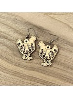 Holly & Liz Floral Chicken Drop Earring