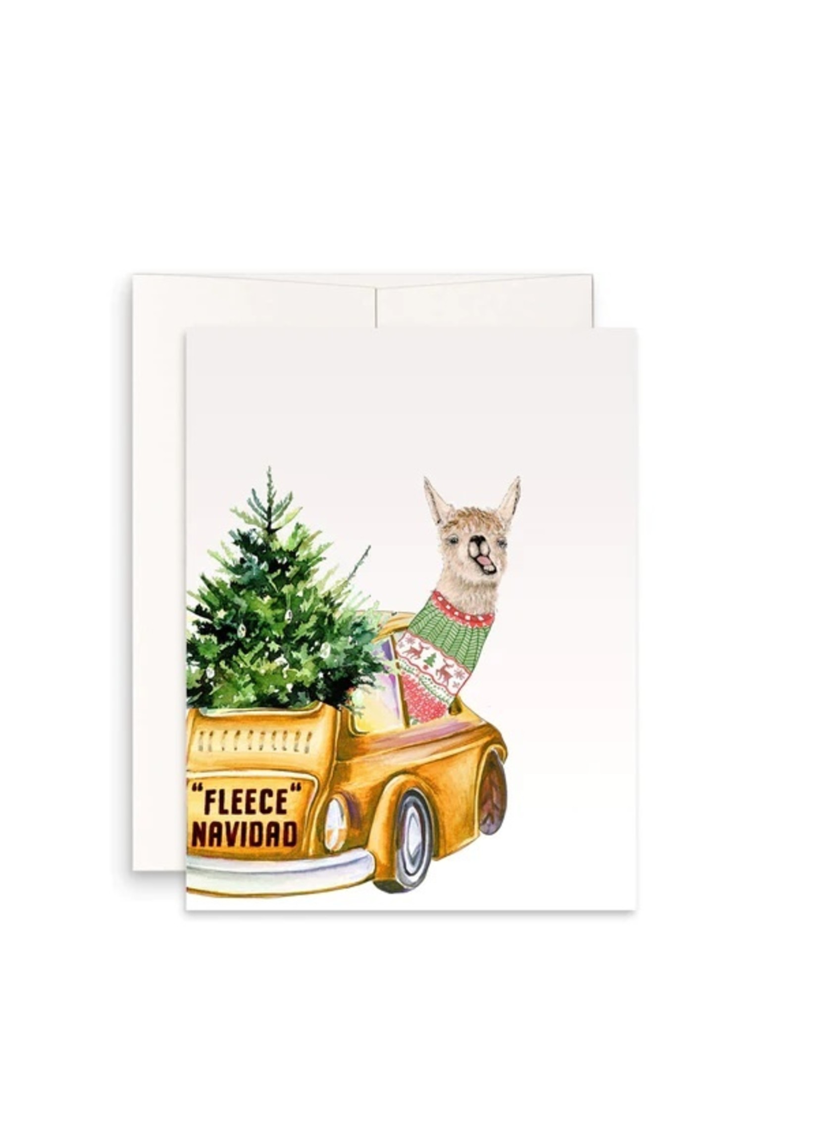 Llama "Fleece Navidad" Card