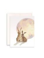 Bunnies and Moon Card