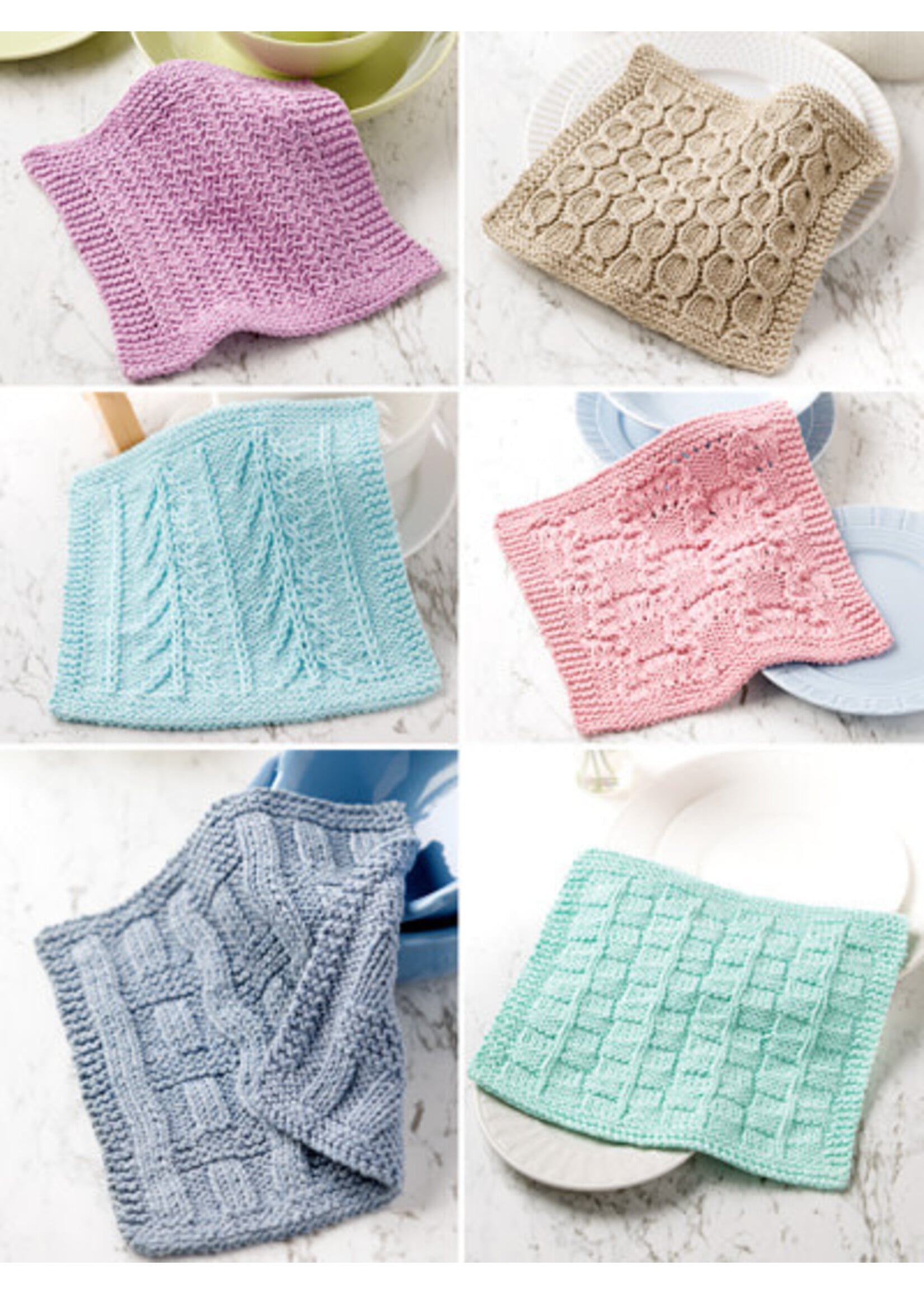 Learn-A-Stitch Knit Dishcloths by Lena Skvagerson