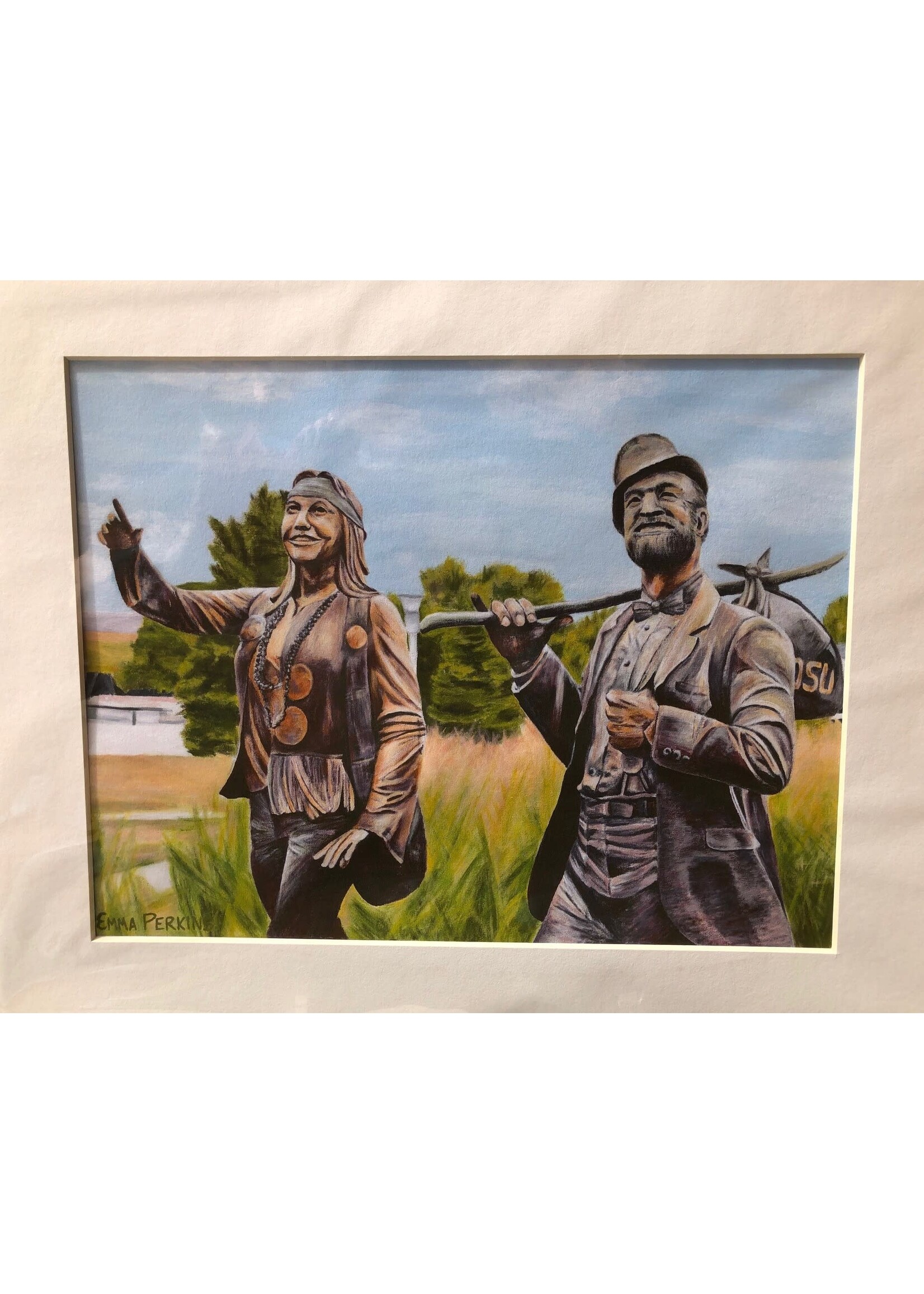 Emma Perkins Weary Wil/Dirty Lil Print 14x24