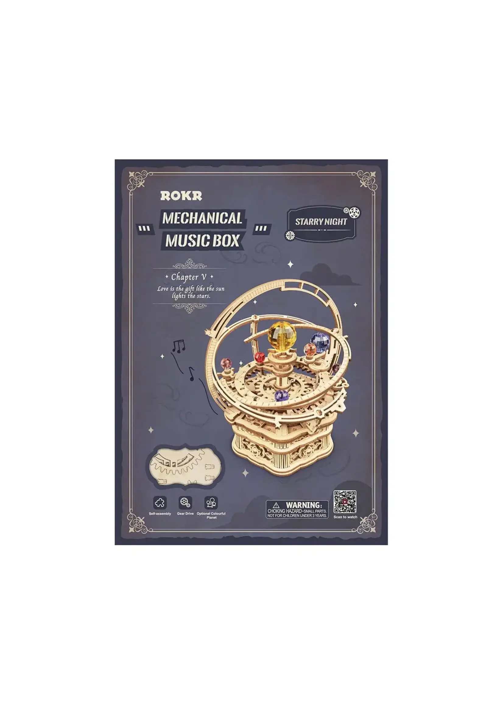 Hands Craft Mechanical Music Box: Starry Night