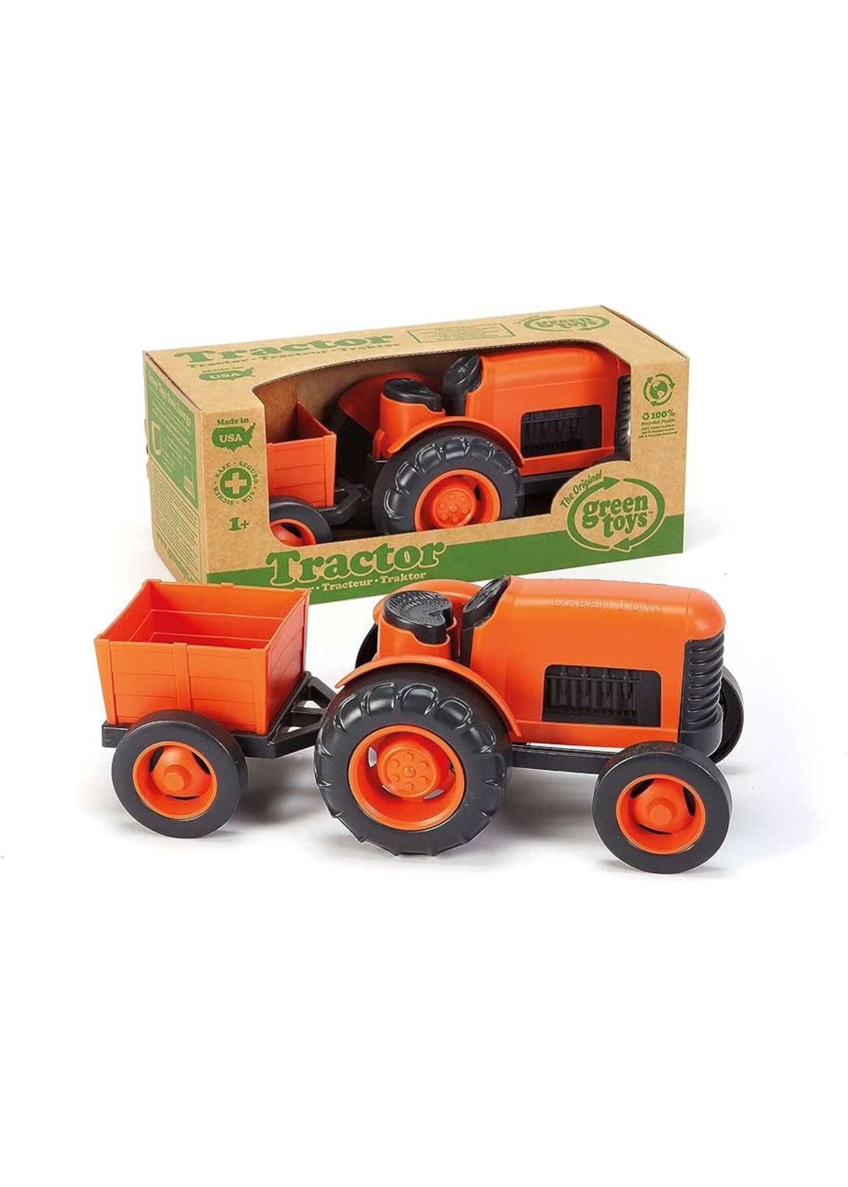 Green Toys:  Orange Tractor