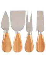 Totally Bamboo 4 Piece Cheese Tool Knife Set