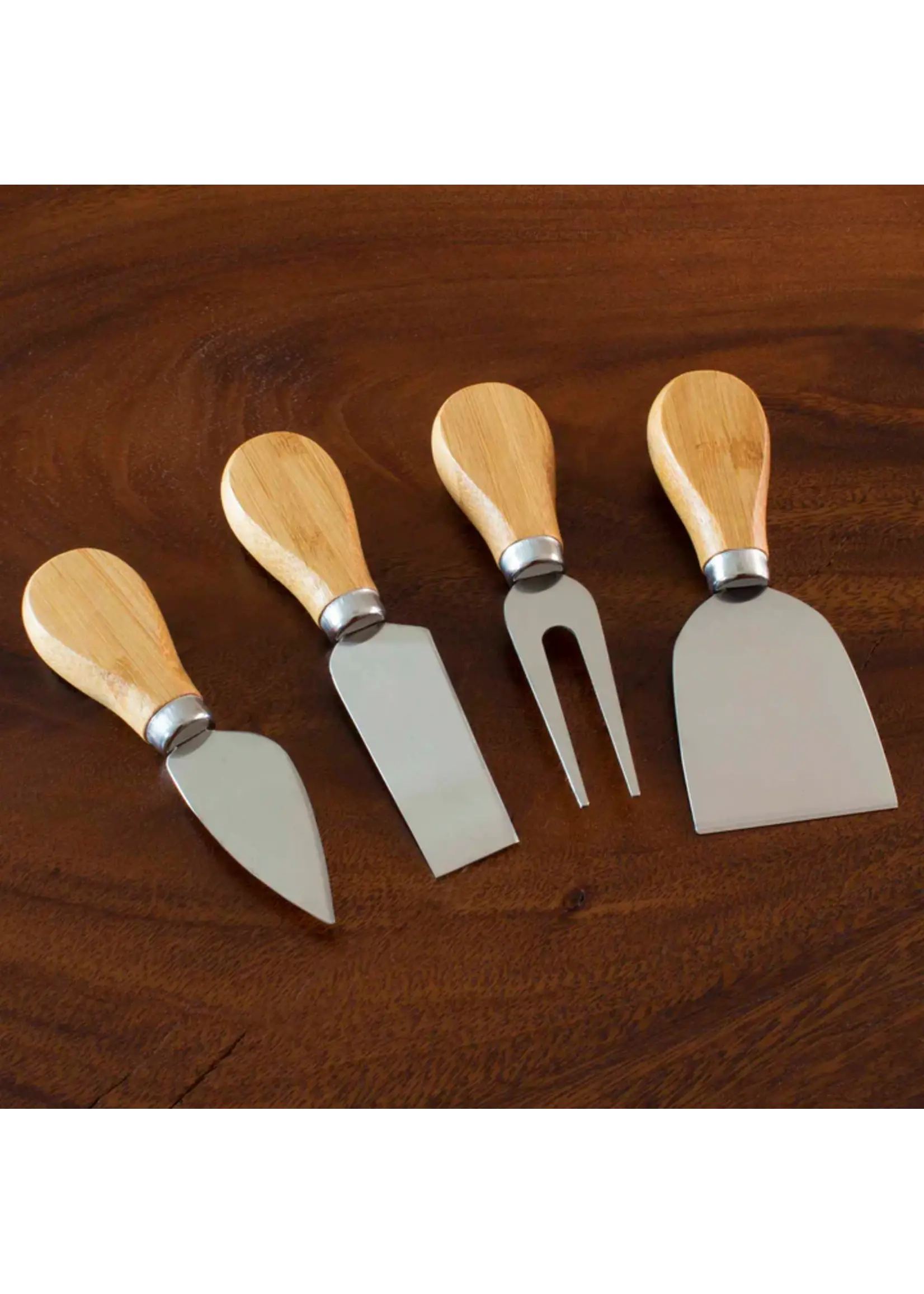 Totally Bamboo 4 Piece Cheese Tool Knife Set