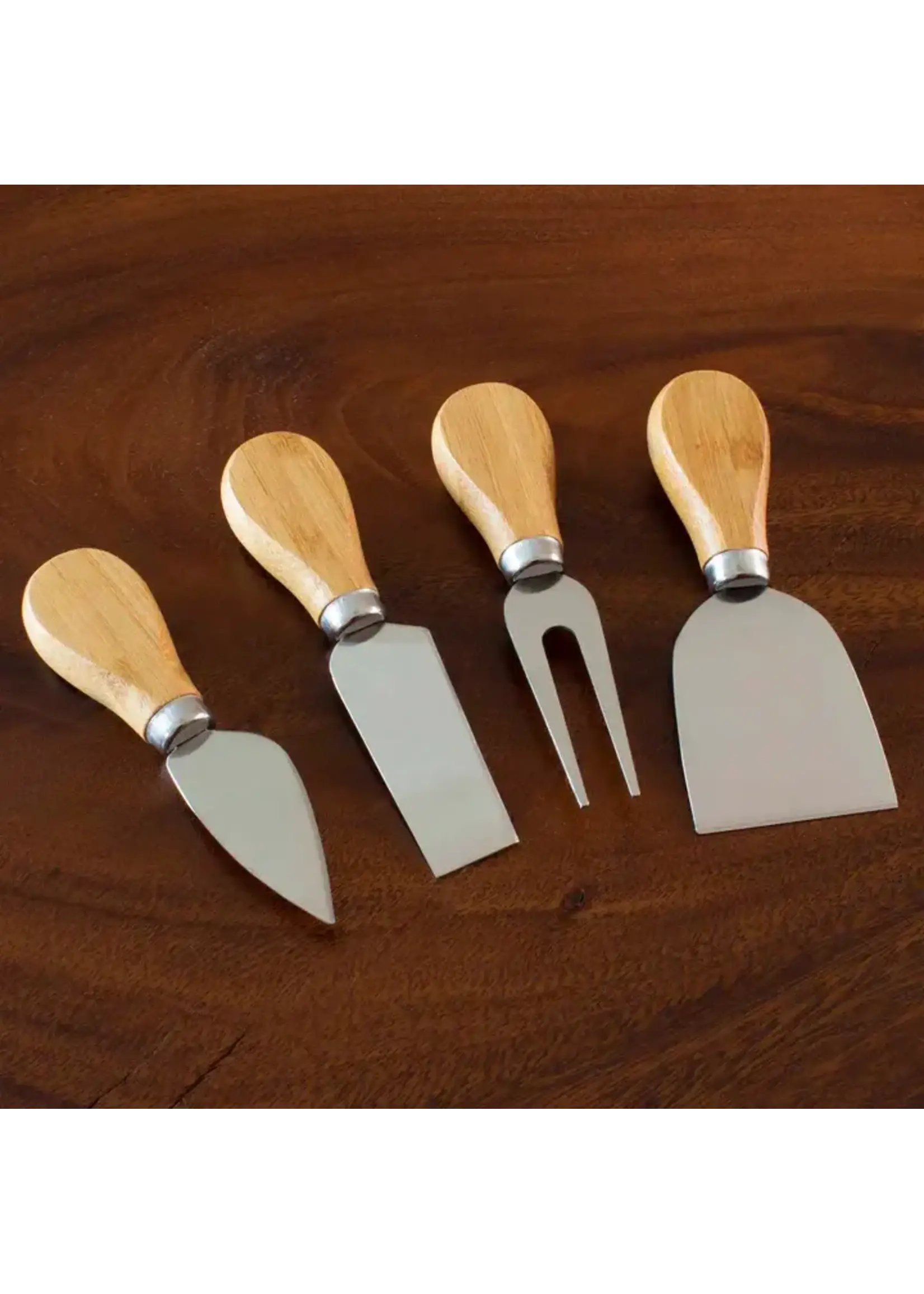 Totally Bamboo 4 Piece Cheese Tool Knife Set