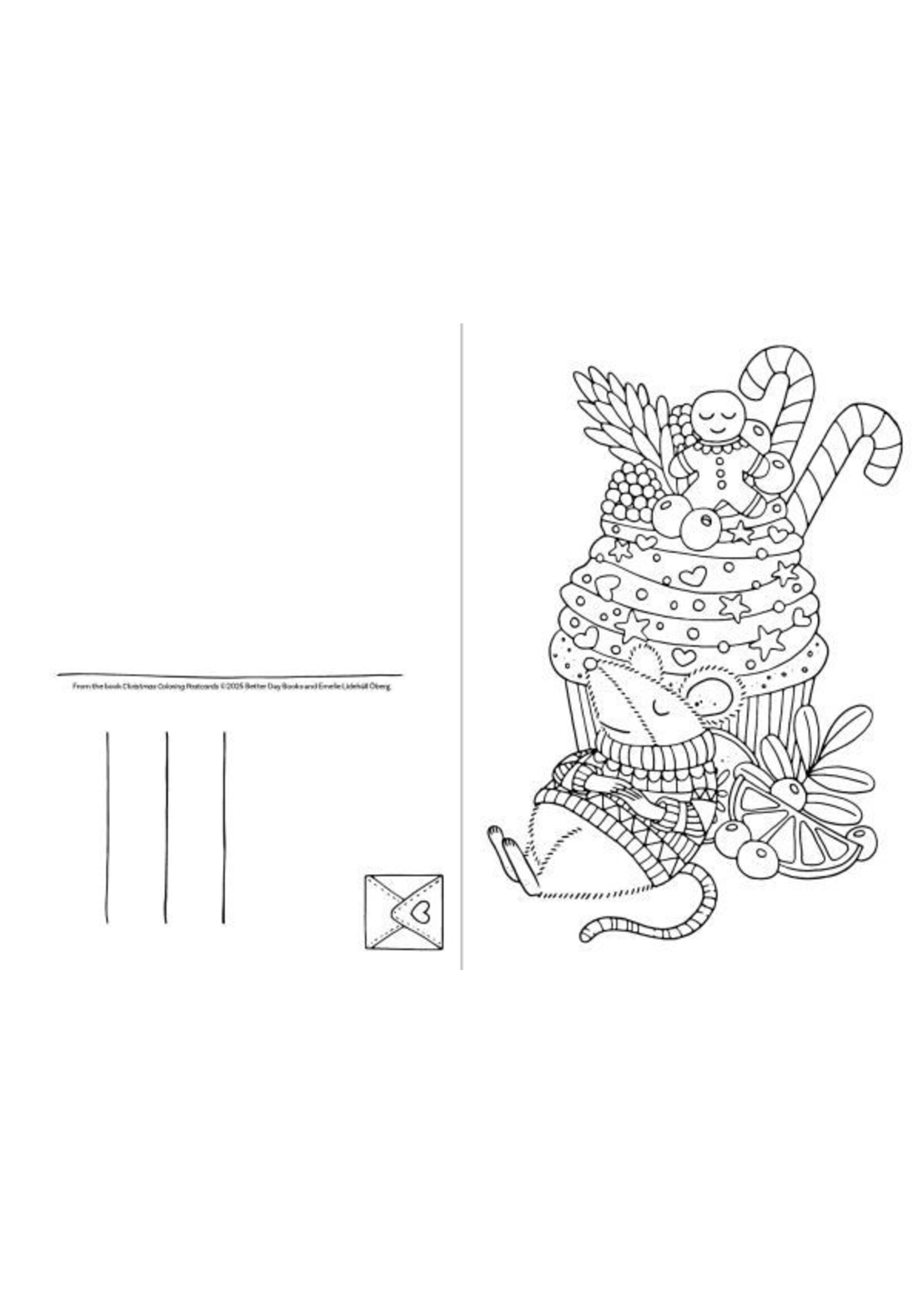 schiffer publishing Christmas Coloring Postcards