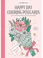 schiffer publishing Happy Day coloring postcards