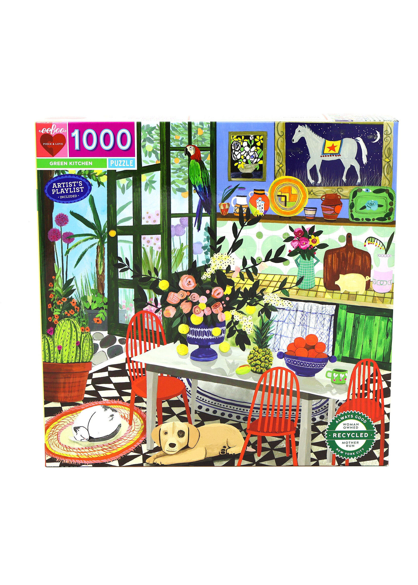 Eeboo Green Kitchen 1000 Piece Puzzle
