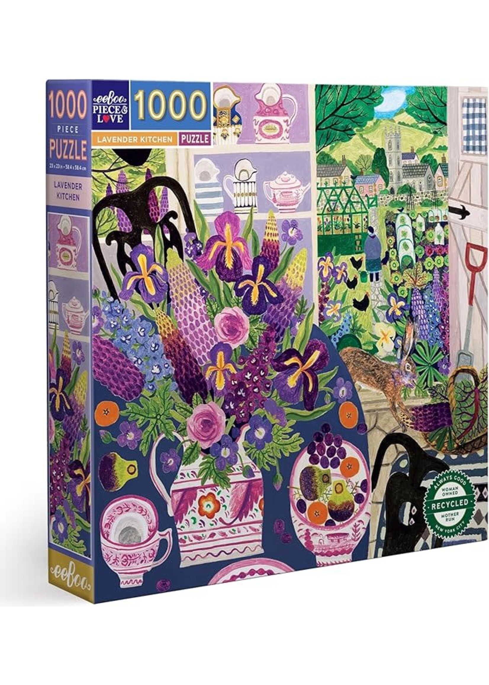 Eeboo Lavender Kitchen 1000 Piece Puzzle