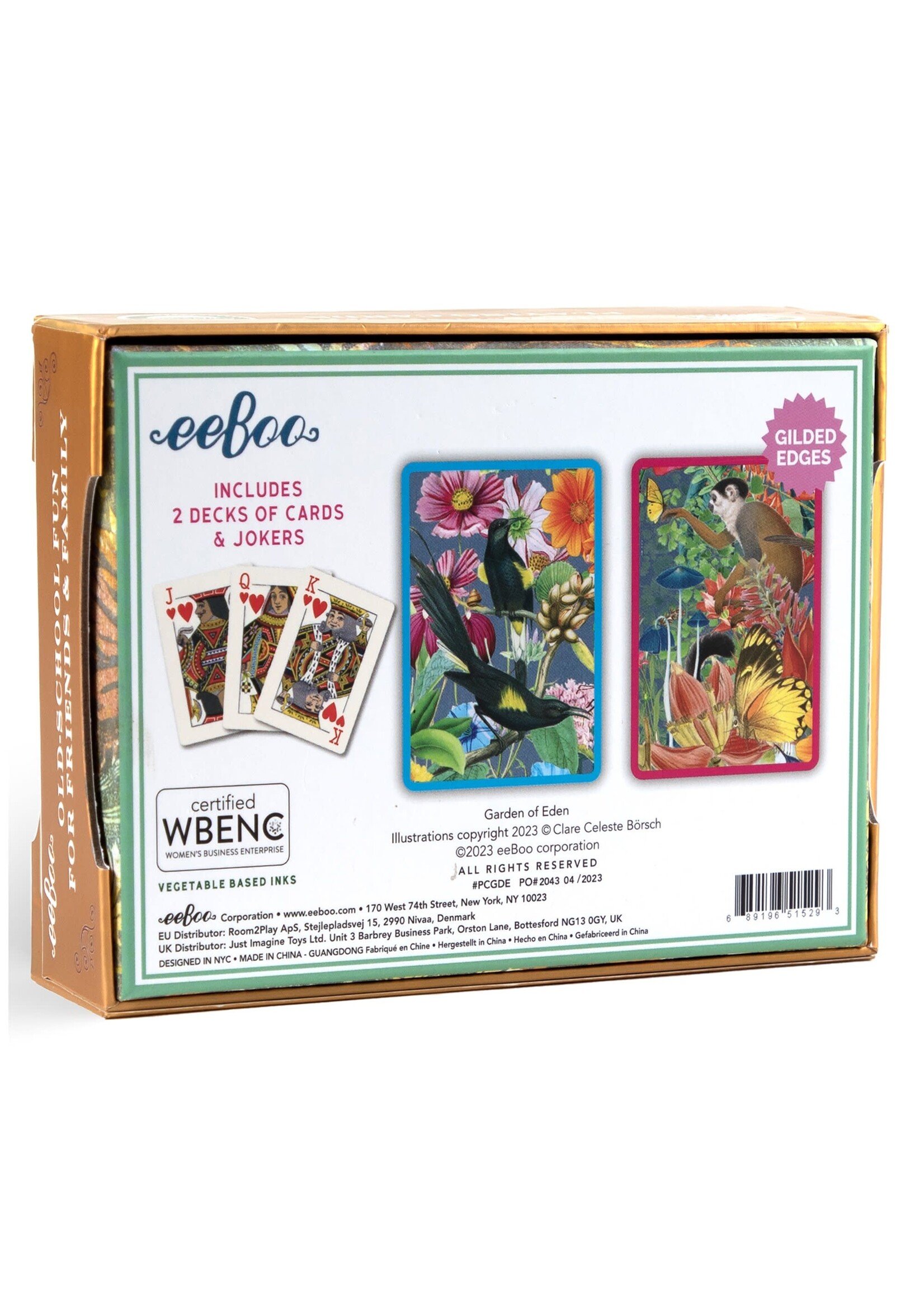 Eeboo Playing Cards: Garden of Eden