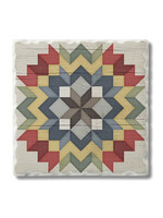 Highland Home Carpenters Star Barn Quilt Coaster