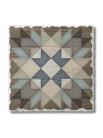 Highland Home Starburst Barn Quilt Coaster