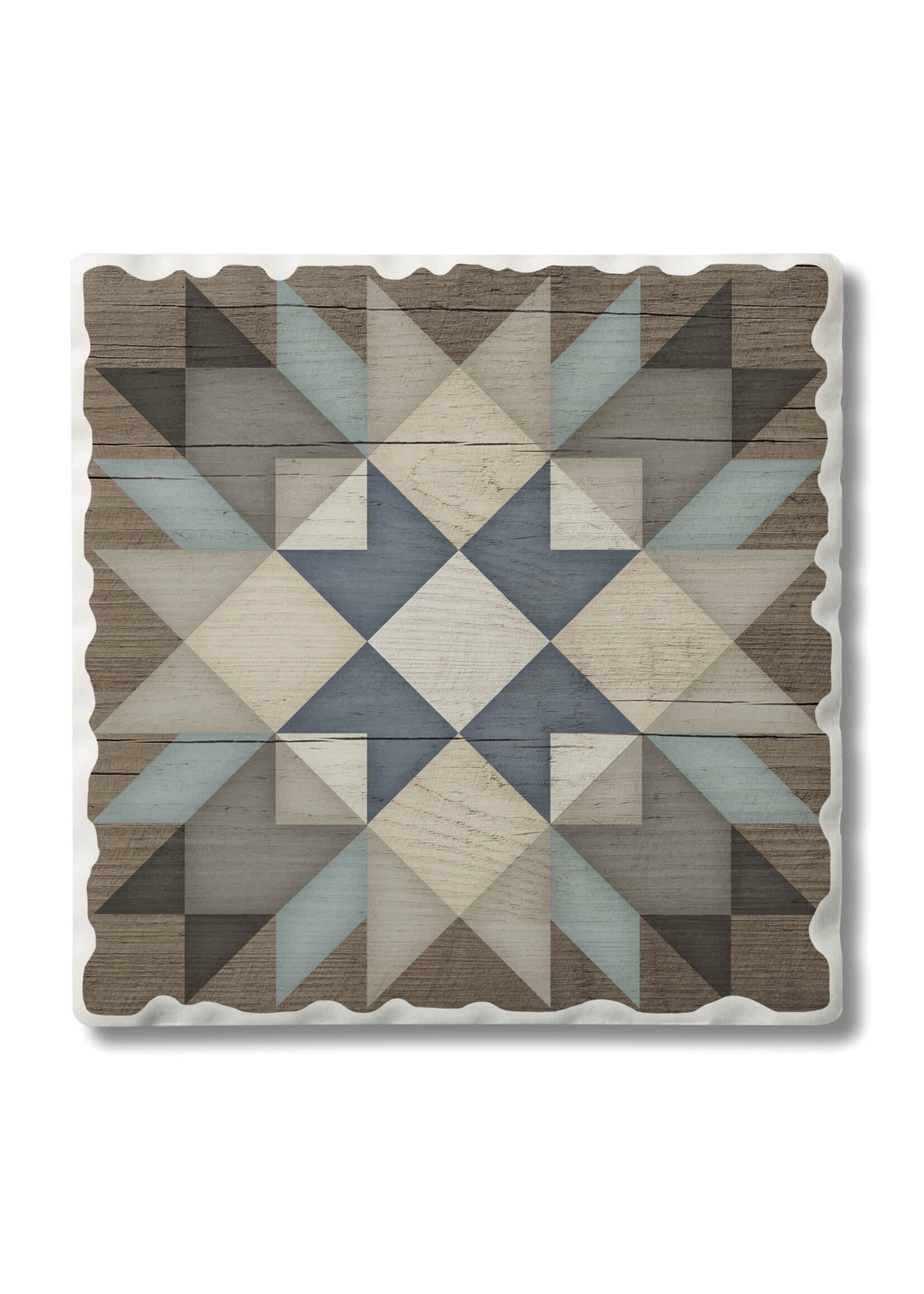 Highland Home Starburst Barn Quilt Coaster