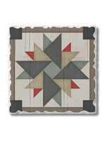 Highland Home Windmill Barn Quilt Coaster