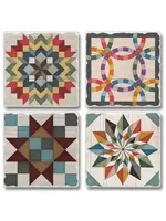 Highland Home Barn Quilt Signs- Coaster set