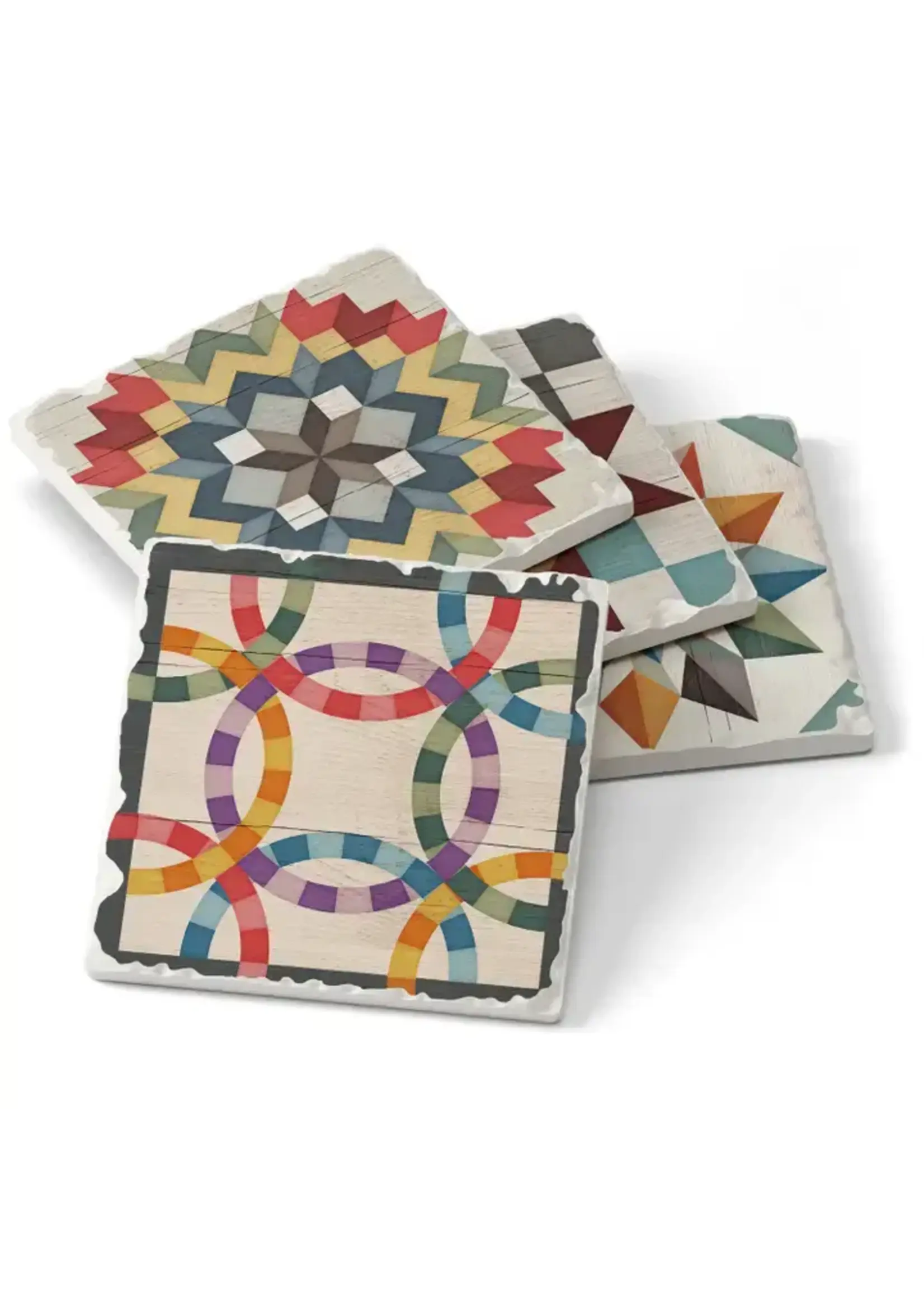 Highland Home Barn Quilt Signs- Coaster set