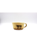 Dakota Stoneware Pottery Dakota Stoneware Bowl w/Handle Holstein Cow
