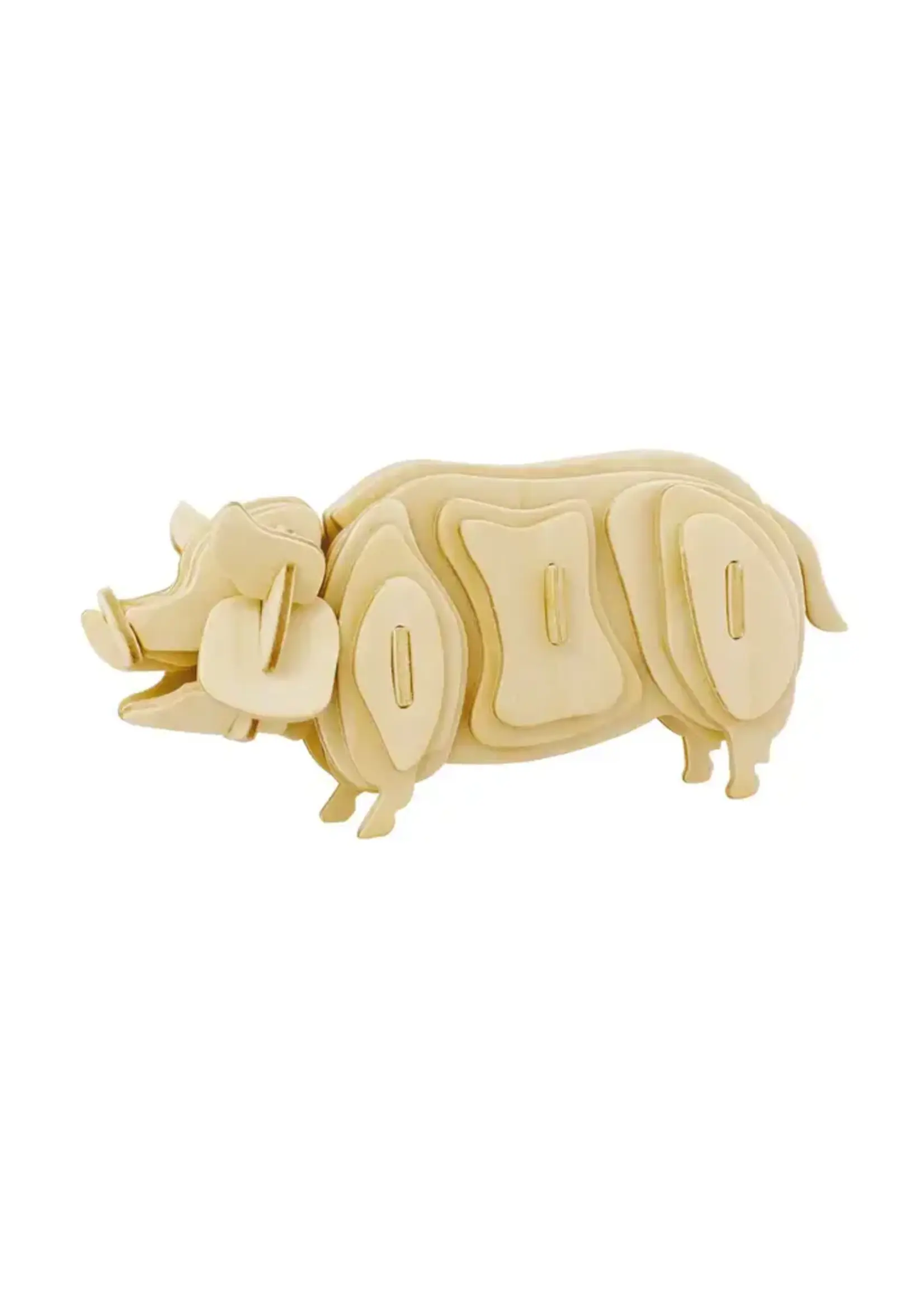 Hands Craft 3D Wooden Puzzle Animals  Pig