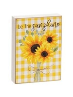 CWI Gifts Be the Sunshine Mini Rectangle Block
