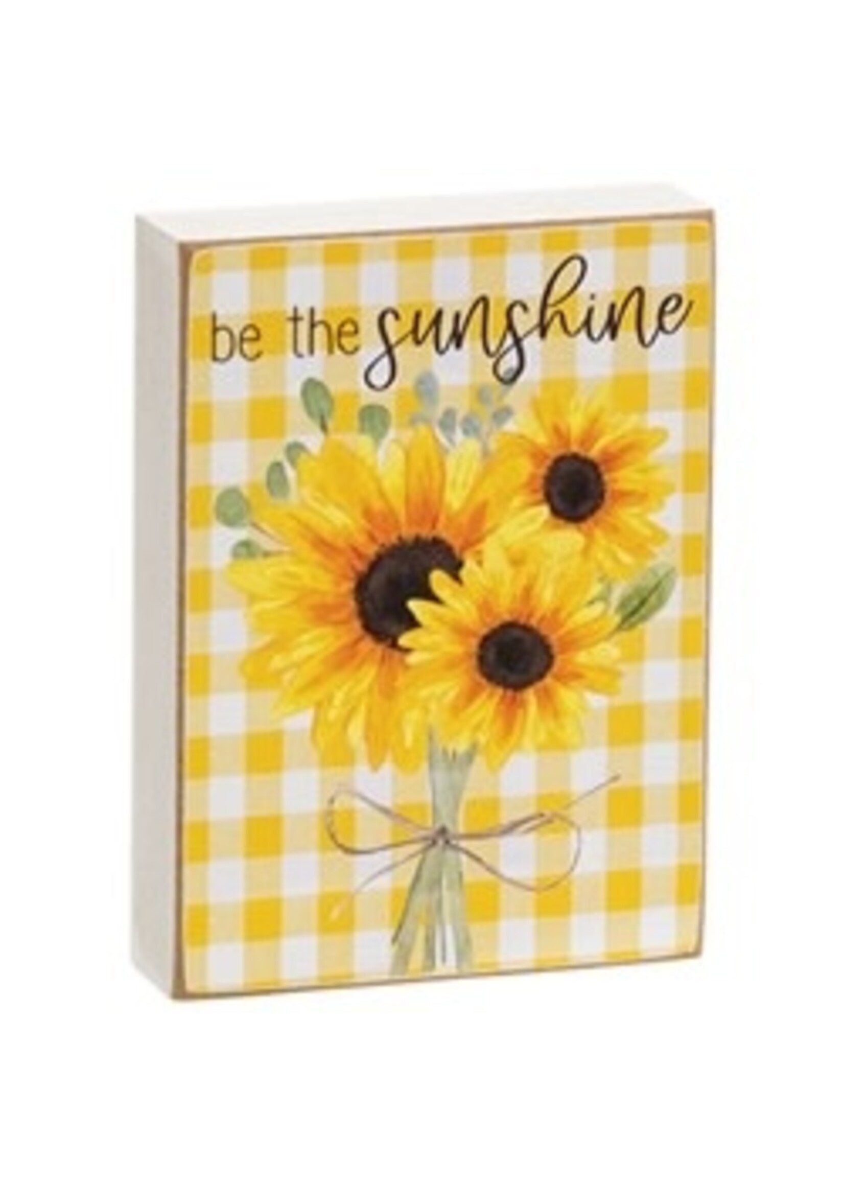 CWI Gifts Be the Sunshine Mini Rectangle Block