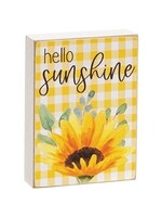 CWI Gifts Hello Sunshine Mini Rectangle Block