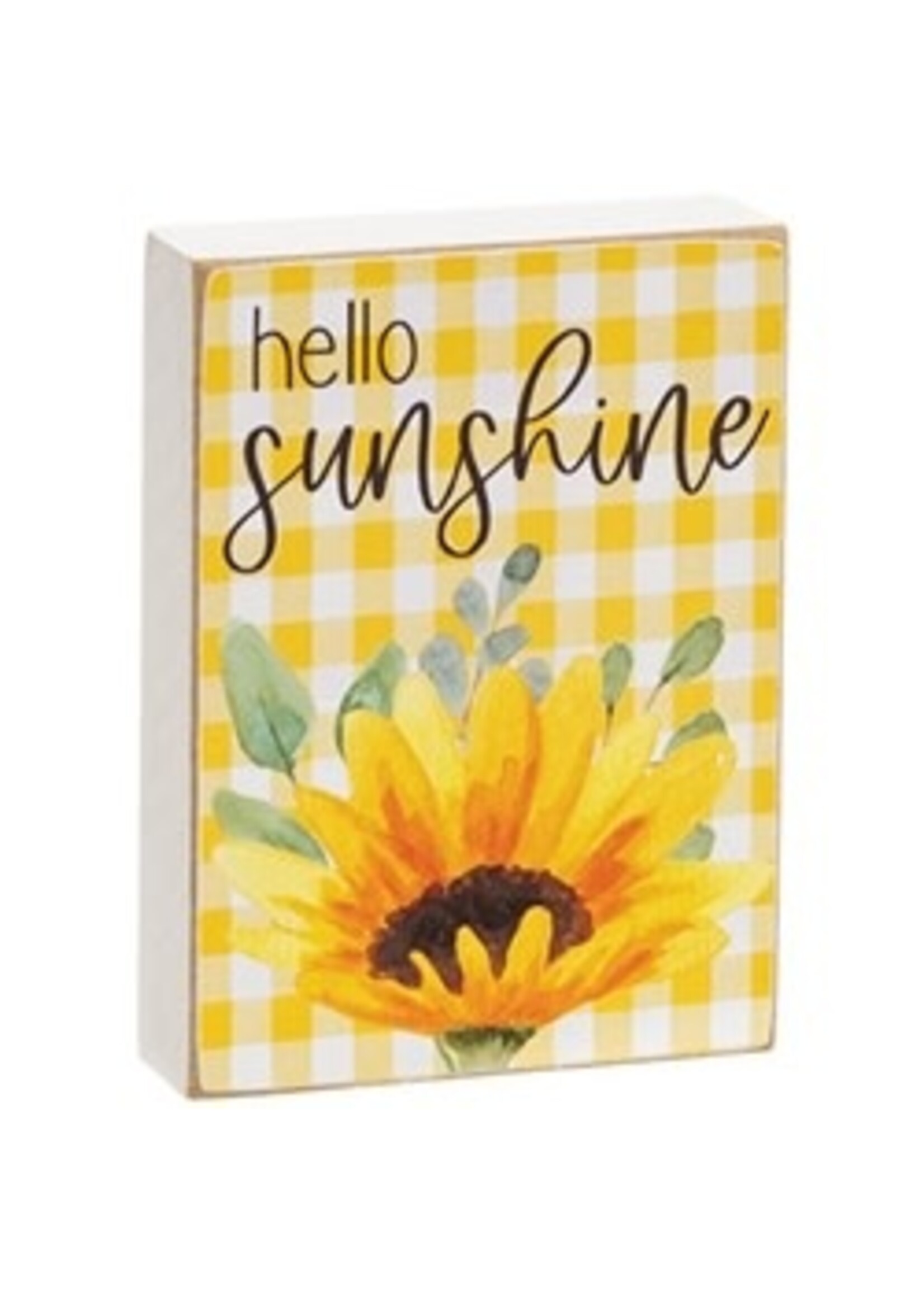 CWI Gifts Hello Sunshine Mini Rectangle Block