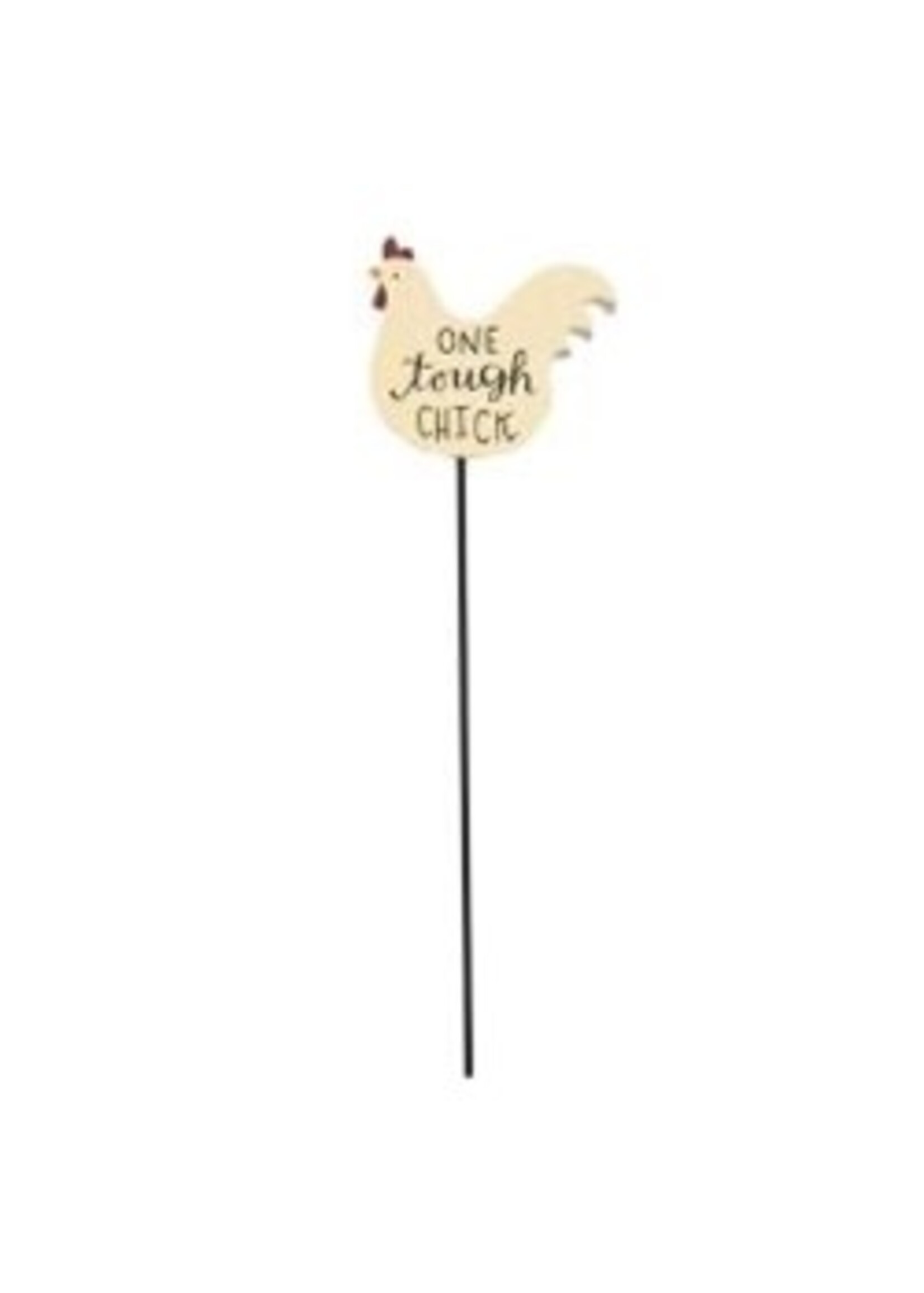 CWI Gifts One Tough Chick Farm Animal Plant Poke