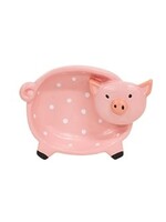 CWI Gifts Resin Polka Dot Pig Trinket Dish
