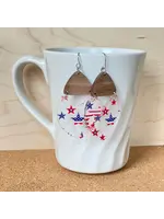 Holly & Liz Country Stars Wood & Acrylic Drop Earrings
