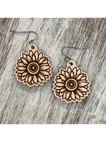 Holly & Liz Sunflower Mini Drop Earrings