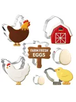 CookieCutter.com Farm Fresh Eggs Cookie Cutter 7 Piece Set