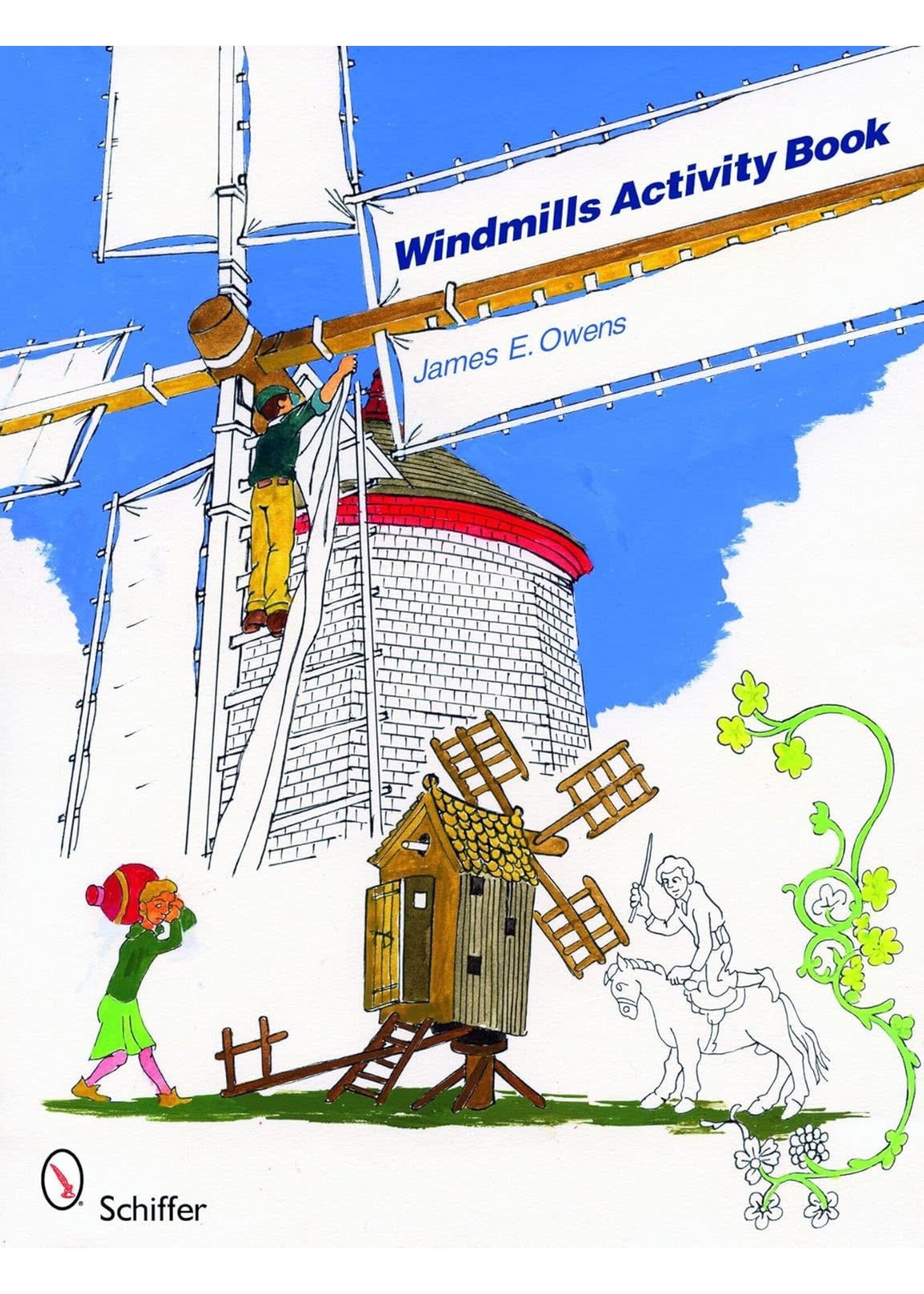 Schiffer Kids Windmills Activity Coloring Book