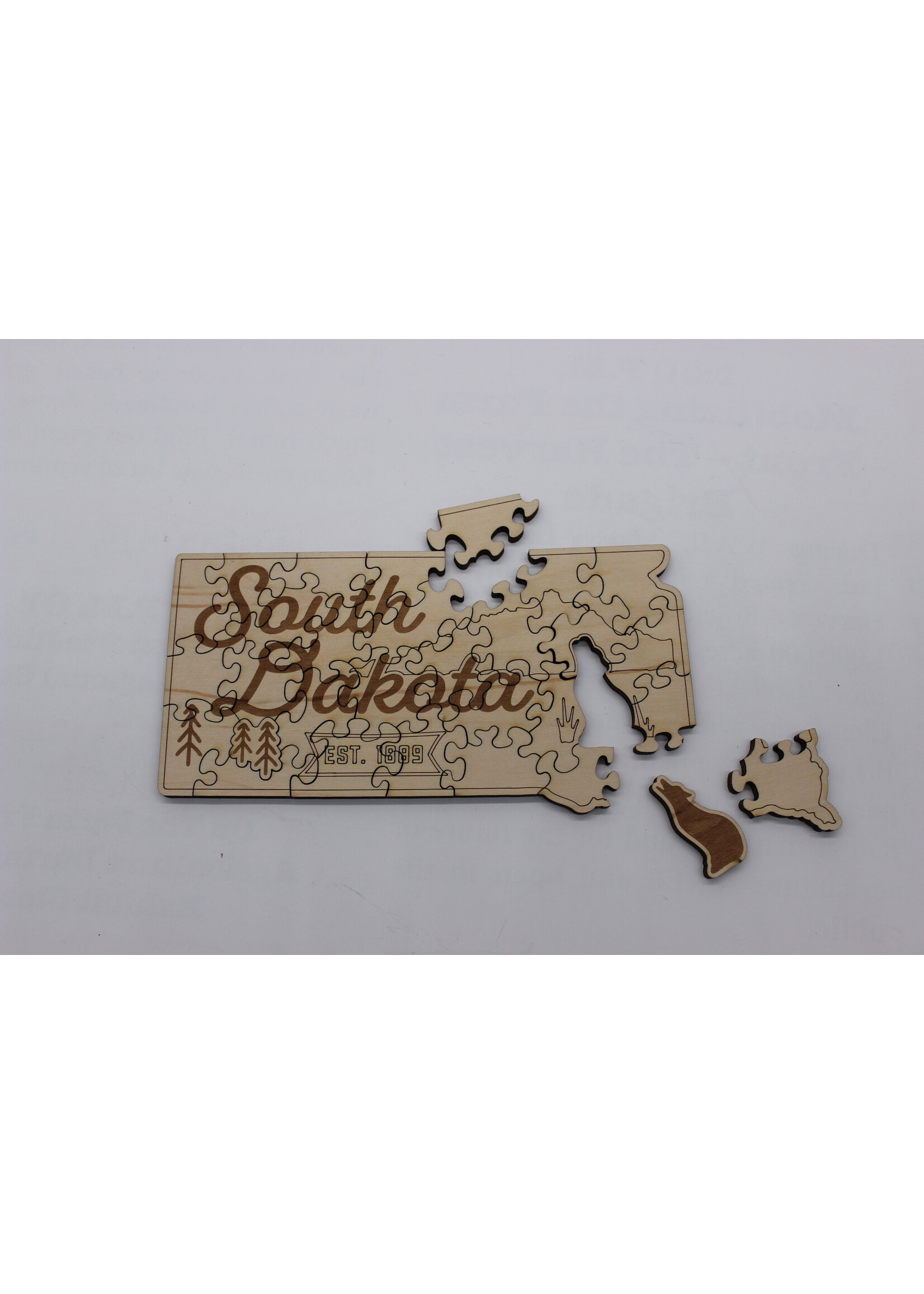 Birch house games & gifts State- Themed Wooden Jigsaw Puzzle