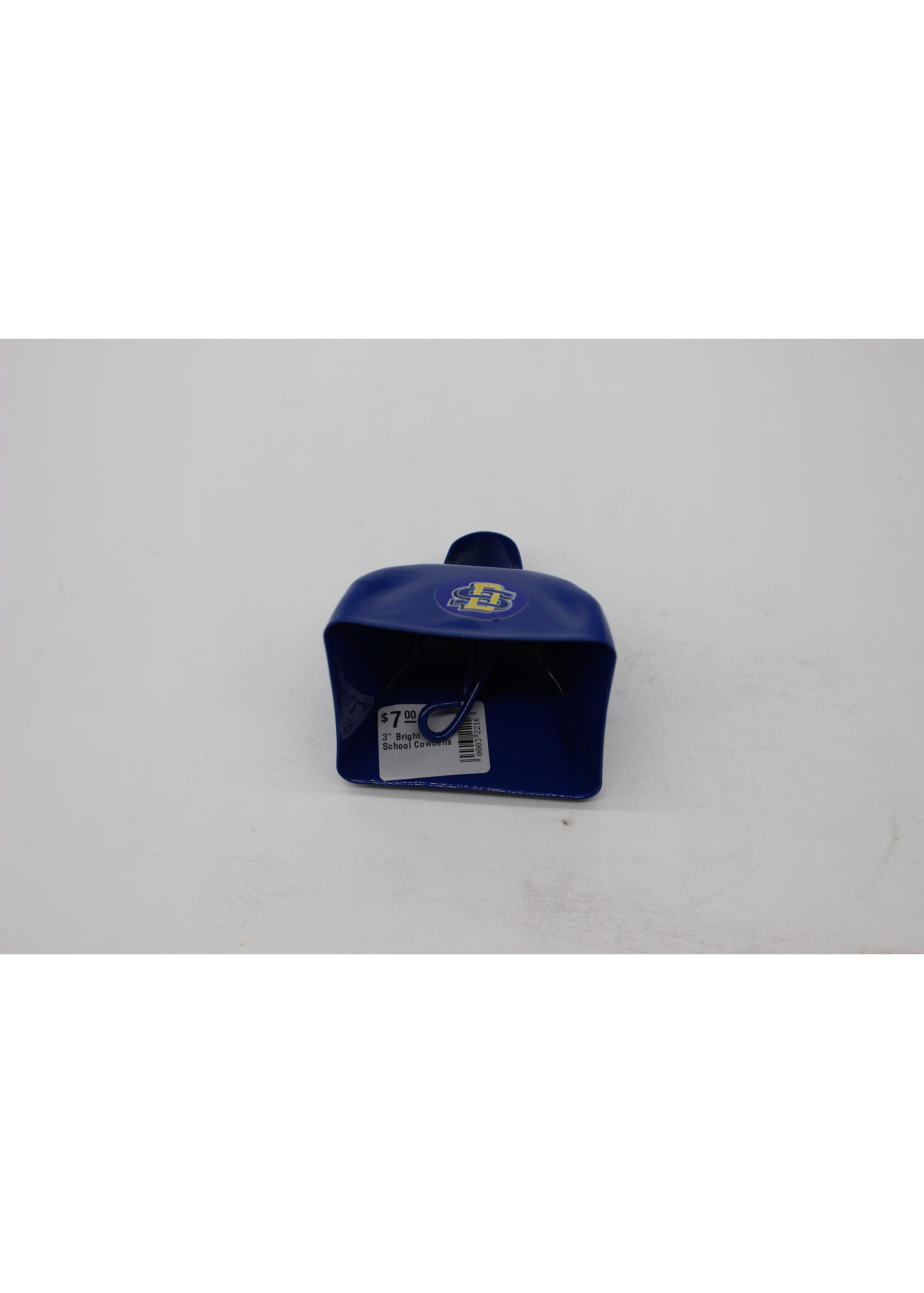 3" Bright Blue School Cowbells