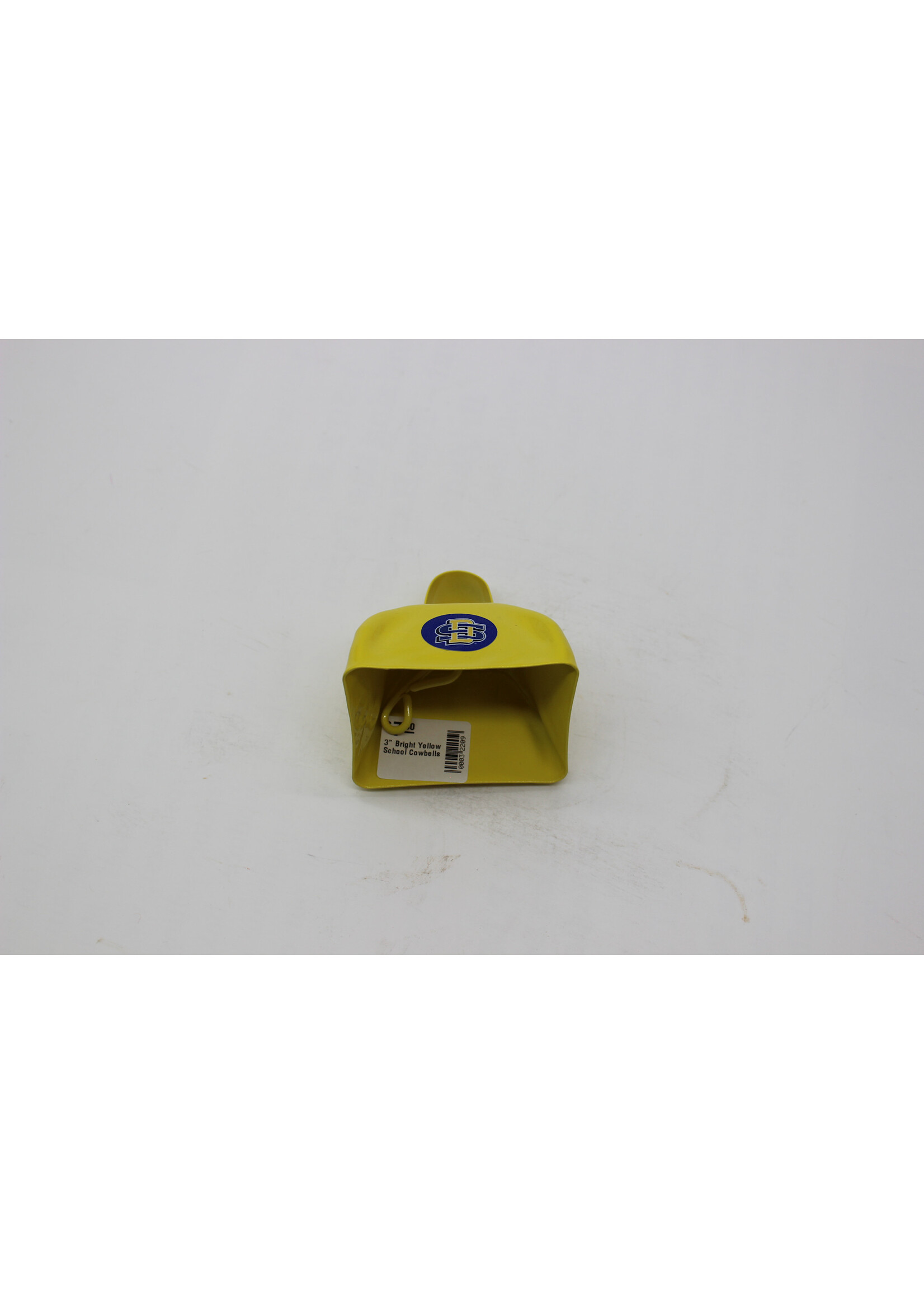 3" Bright Yellow School Cowbells