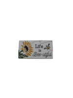 CWI Gifts Life is Bee-utiful wooden block