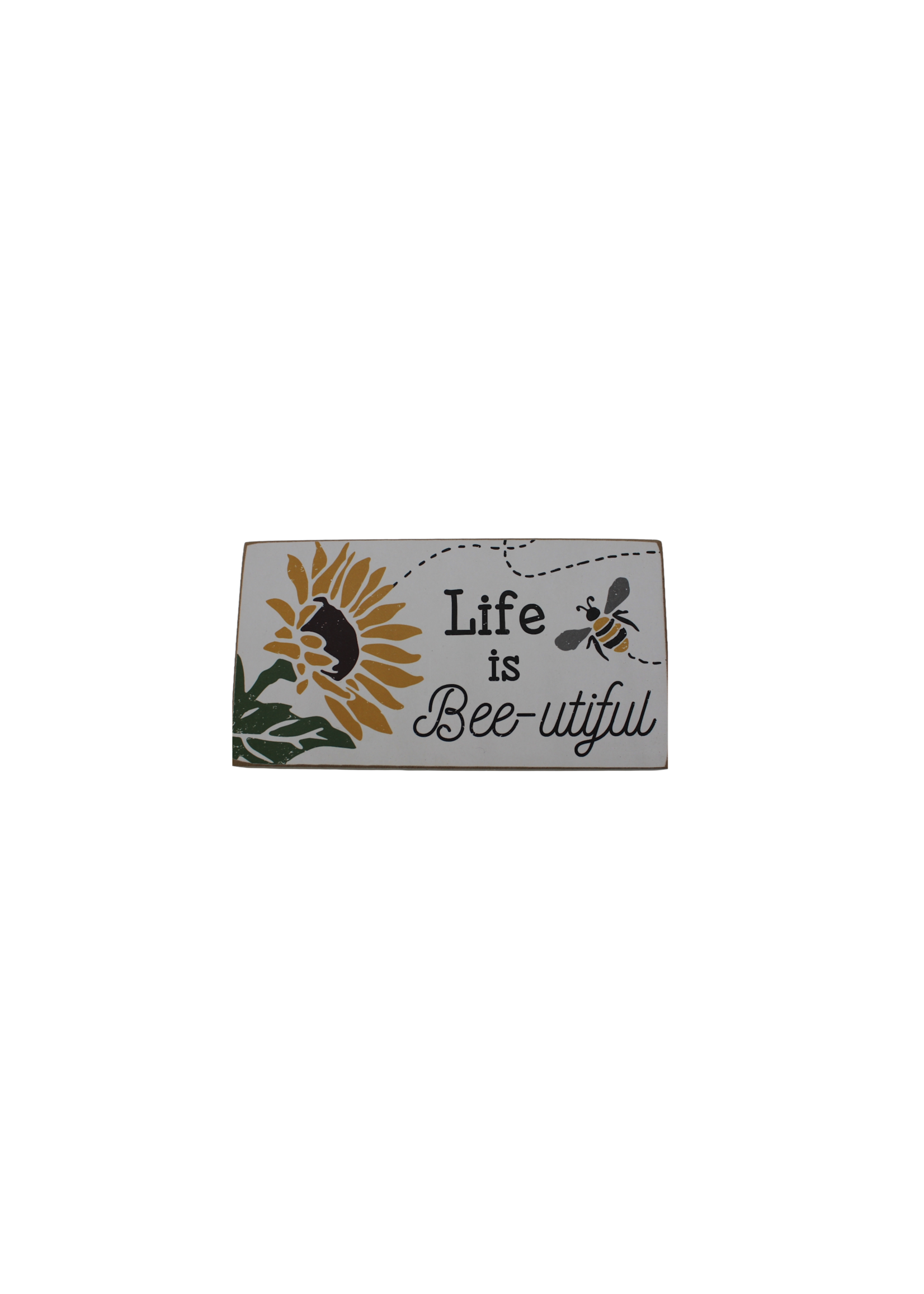 CWI Gifts Life is Bee-utiful wooden block
