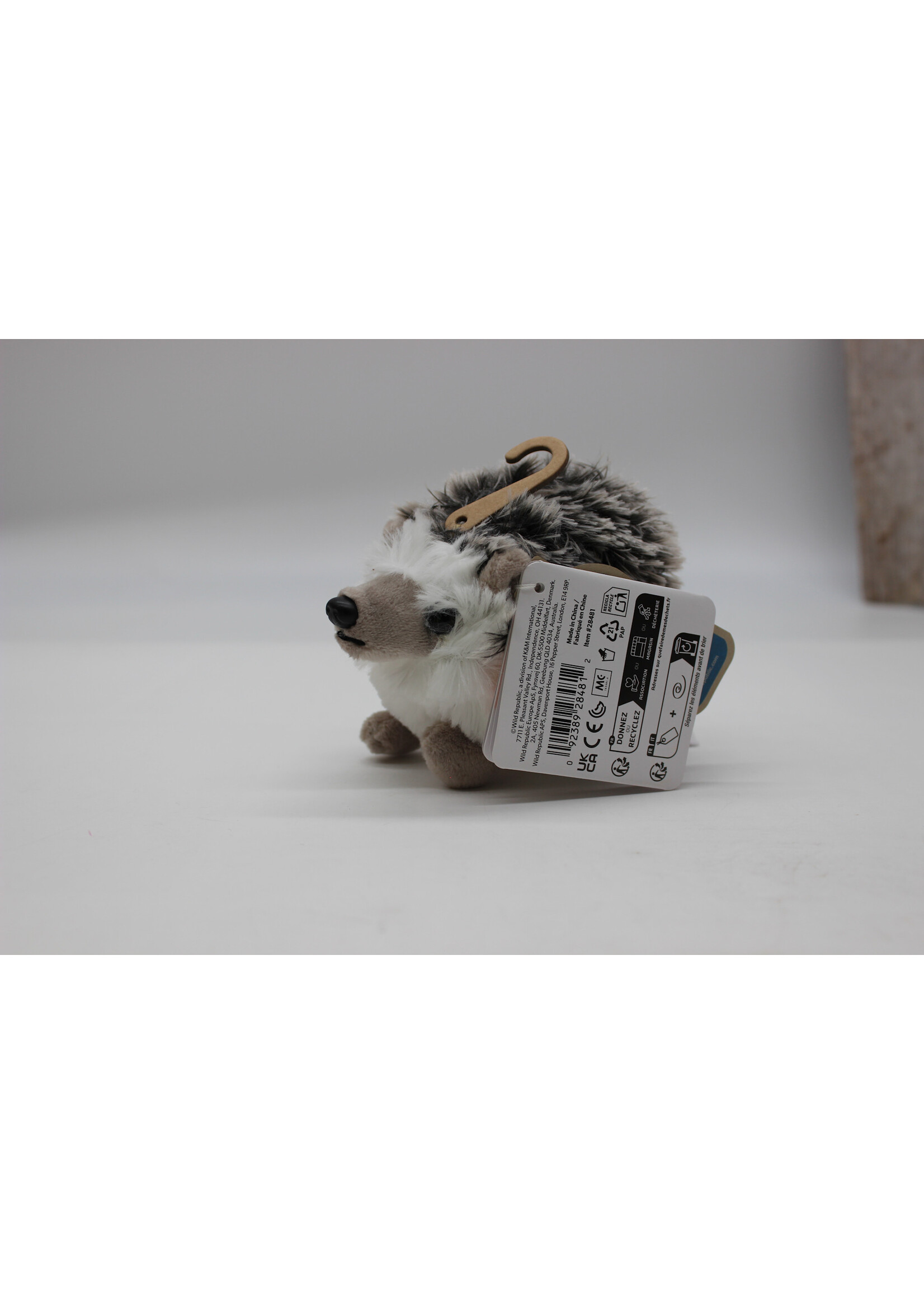 Wild Republic Pocketkins - ECO- Hedgehog stuffed animal 5"