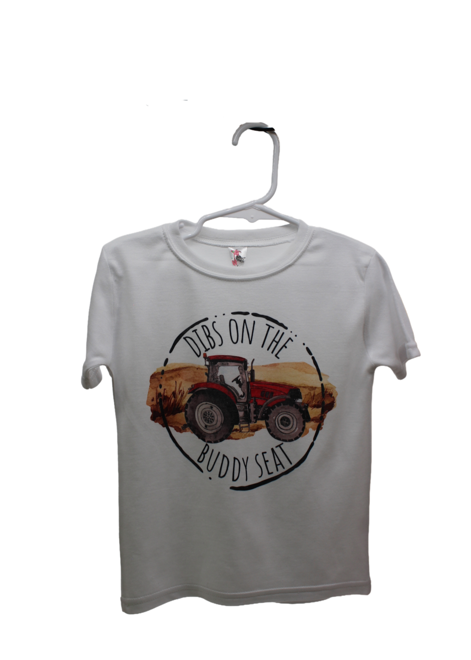 AvaryMae Inspirations Dibs on the buddy tee shirts-Red,2T