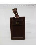 Buffalo Leather Luggage Tag