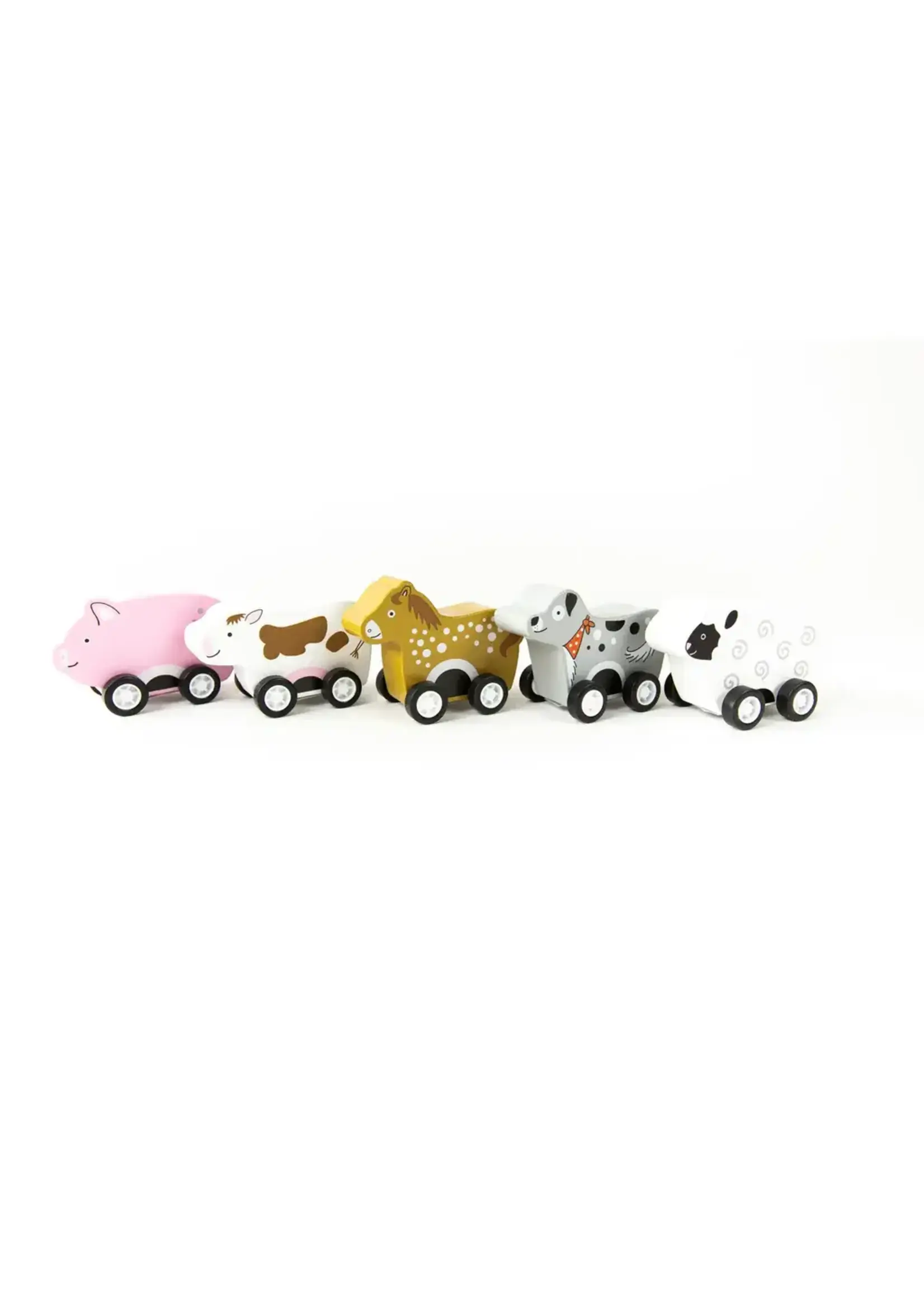 Jack Rabbit Creations Barnyard Animal Pullback toy