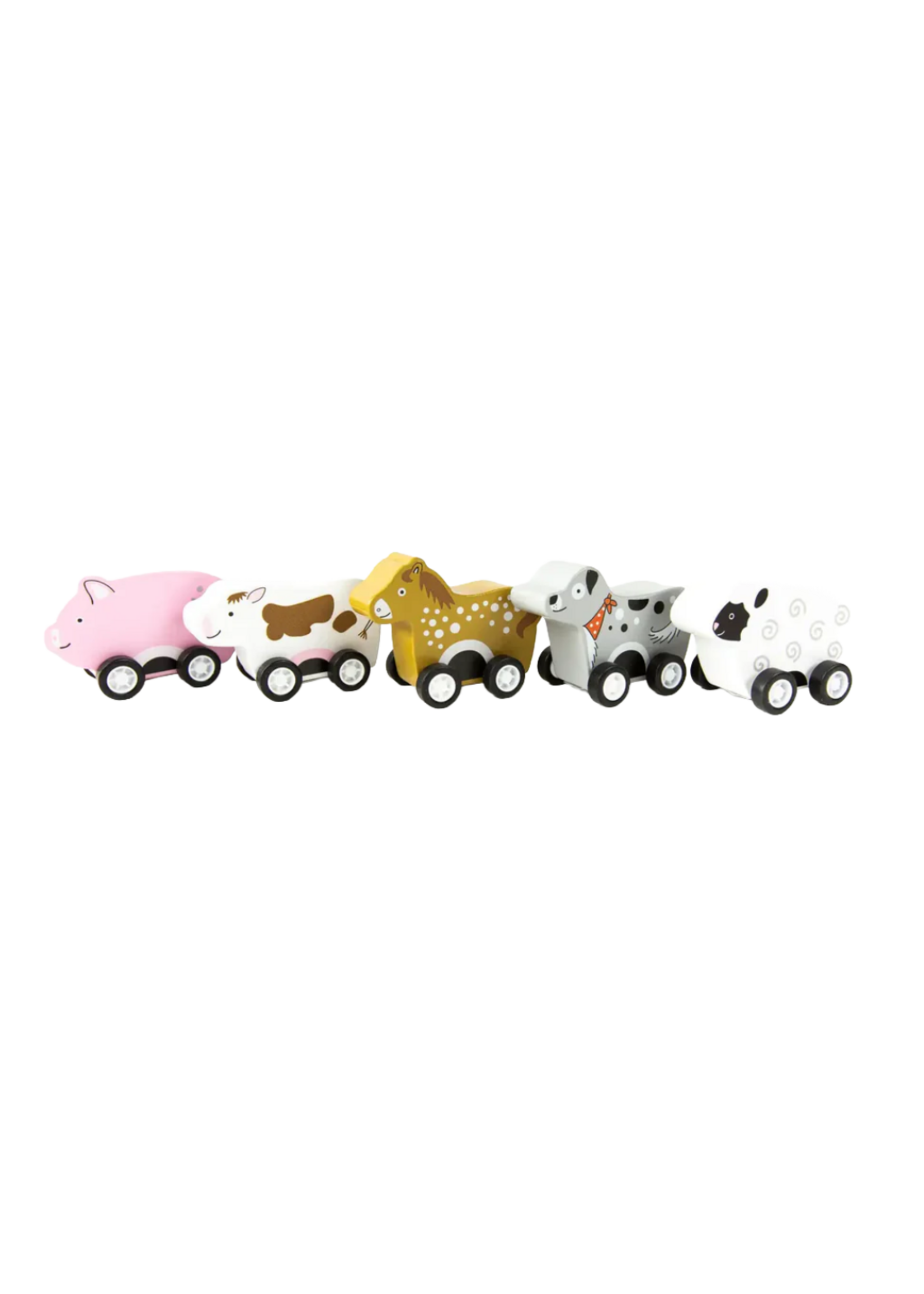Jack Rabbit Creations Barnyard Animal Pullback toy