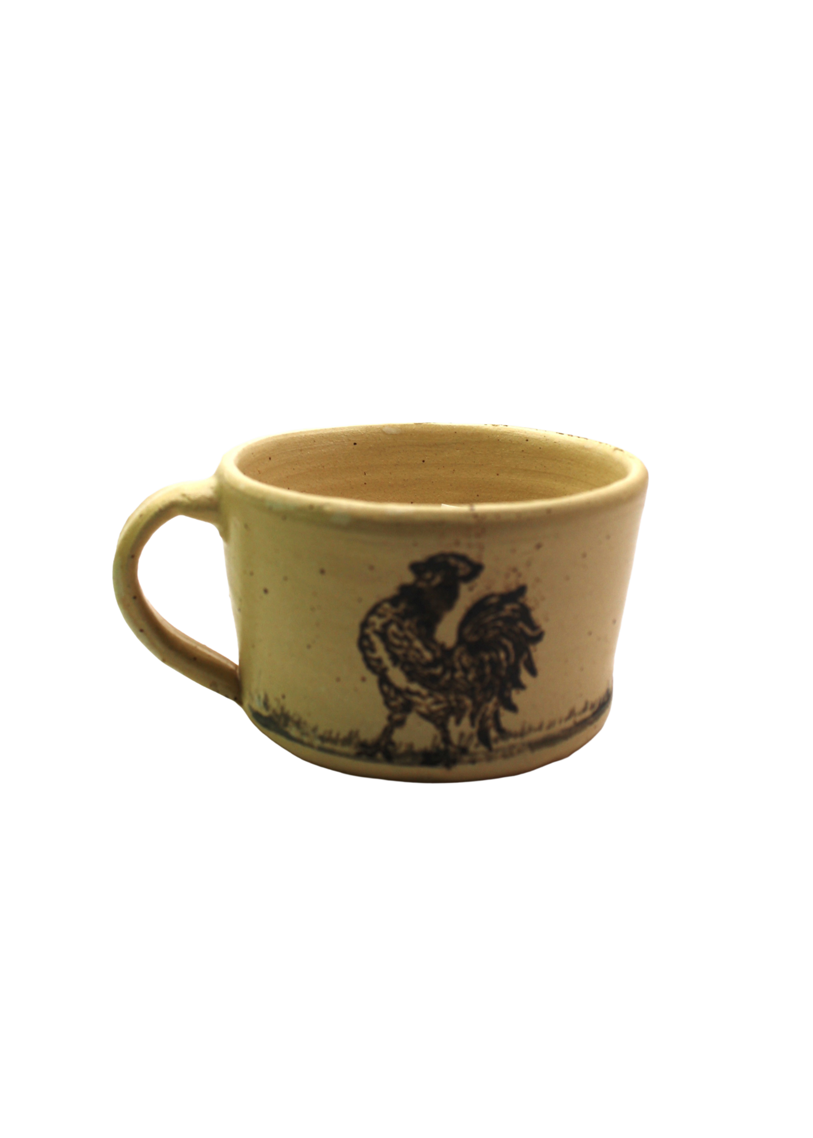 Dakota Stoneware Pottery Dakota Stoneware Bowl w/Handle Rooster