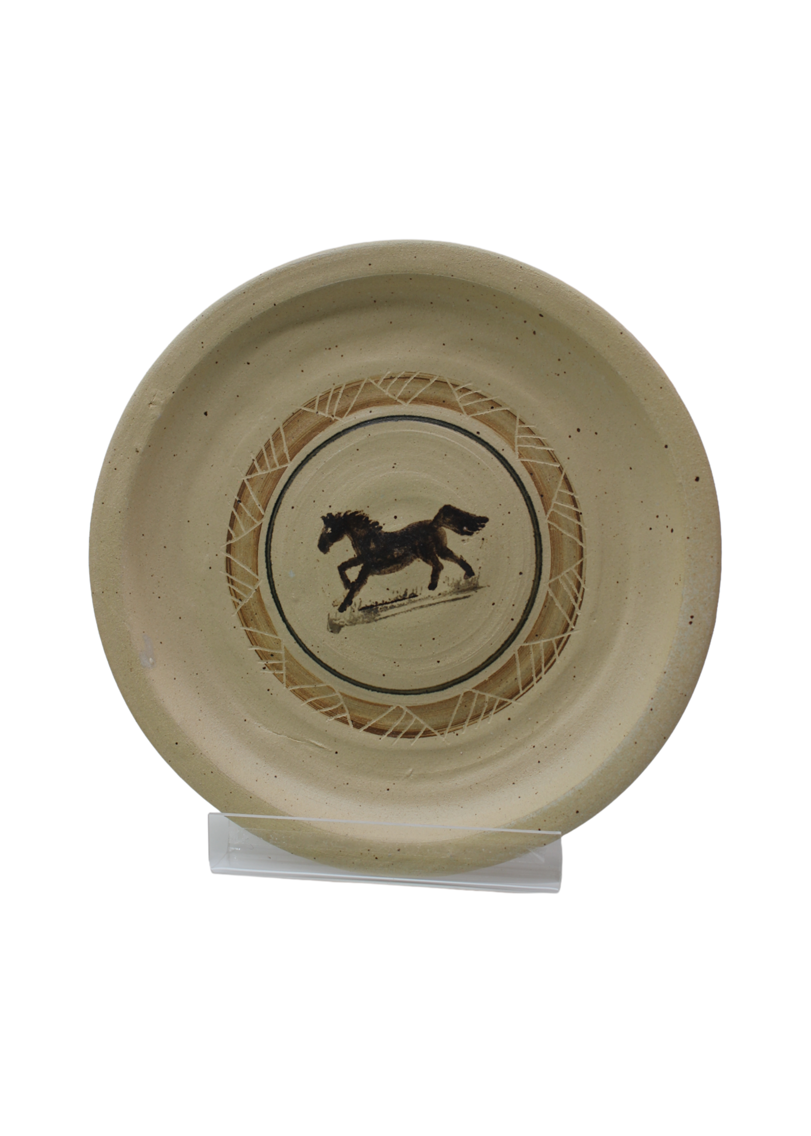 Dakota Stoneware Pottery Dakota Stoneware Dinner Plate -  Horse