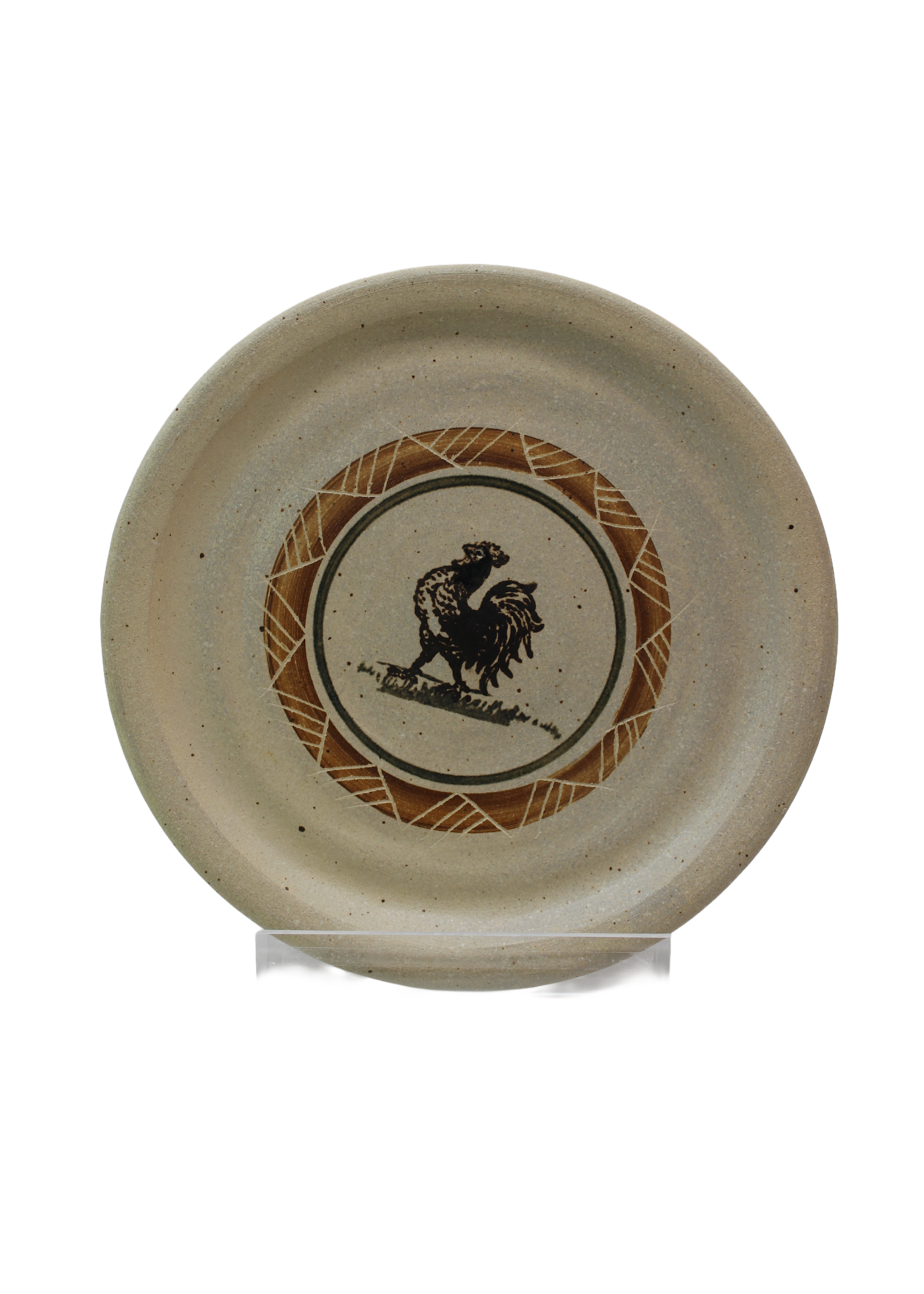Dakota Stoneware Pottery Dakota Stoneware Dinner Plate -  Rooster