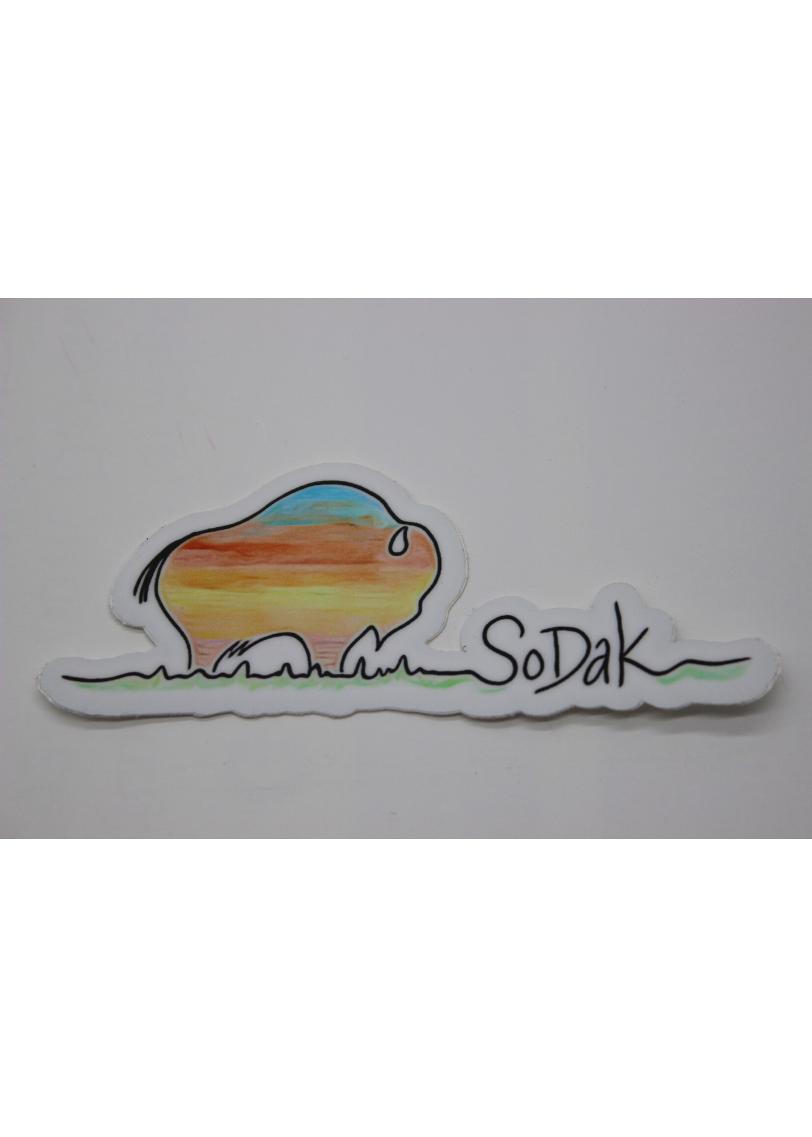 Kevin & Kaia SoDak Buffalo  SD sticker