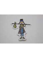 Kevin & Kaia Hobo Girl Sticker